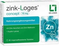 PZN-DE 18398718, Zink-Loges concept 15 mg magensaftres.Tabletten 90 St Tabletten