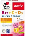 Doppelherz B12+C+D3 Depot aktiv Tabletten 30 St