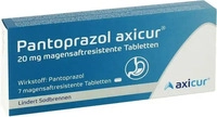 PZN-DE 14293460, Pantoprazol axicur 20 mg magensaftres.Tabletten 7 St Tabletten