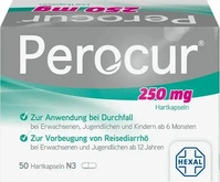 PZN-DE 12396055, Perocur 250 mg Hartkapseln 50 St, Grundpreis: &euro; 0,45 / St&uuml;ck