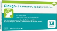 PZN-DE 14128873, 1 A Pharma Ginkgo-1A Pharma 240 mg Filmtabletten 30 St, Grundpreis: