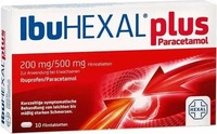 PZN-DE 18334428, Ibuhexal plus Paracetamol 200 mg/500 mg Filmtabl. 10 St