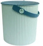 Hachiman Eimer mit Deckel, Gr&ouml;&szlig;e S, 8 Liter, Farbe hellblau/ blau