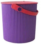 Hachiman Eimer mit Deckel, Gr&ouml;&szlig;e L, 10 Liter, Farbe purple/pink