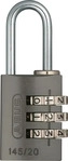 Abus Aluminium-Zahlenschloss 145/20 titanium