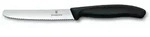 Victorinox Swiss Classic Tomaten- und Tafelmesser, Wellenschliff, 11 cm, schwarz