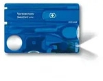 Victorinox SwissCard Lite, blau transparent, LED weiss
