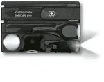 Victorinox SwissCard Lite, schwarz transparent, LED weiss