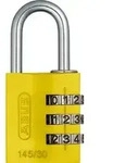Abus Aluminium-Zahlenschloss 145/30 gelb