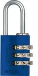 Abus Aluminium-Zahlenschloss 145/20 blau