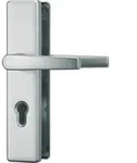 ABUS T&uuml;rschutzbeschlag KLS114 DD (beid. Dr&uuml;cker) in F1
