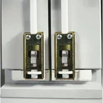 ABUS DSB550/650 Doppelschlie&szlig;blech f&uuml;r Fenster-Stangenschloss braun