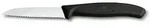 Victorinox Swiss Classic, Gem&uuml;semesser, 8cm, Wellen, schwarz