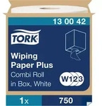 Tork Starke Mehrzweck-Papierwischt&uuml;cher Wei&szlig; W1/2/3, 1 &times; 750 m Rolle, 130042