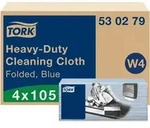Tork Extra Starke Reinigungst&uuml;cher Blau W4, stark und saugf&auml;hig, 4 &times; 105