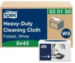 Tork Extra Starke Reinigungst&uuml;cher Wei&szlig; W8, Mehrzweck-Design, 8 &times; 45 T&uuml;cher,