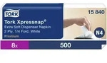 Tork Xpressnap&reg; Extra Soft Spenderserviette Wei&szlig; N4, 1/2-Falz, 2-lagig, 8 &times; 500