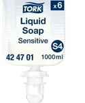 Tork Sensitive Fl&uuml;ssigseife S4, dermatologisch getestet, 6 &times; 1.000 ml, 424701