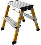Krause &bdquo;ROLLY&ldquo; DOPPEL-KLAPPTRITT GELB 2x2 STUFEN