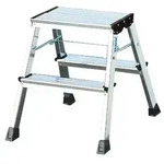 Krause &bdquo;ROLLY&ldquo; DOPPEL-KLAPPTRITT ALU NATUR 2x2 STUFEN