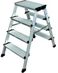 Krause &bdquo;TREPPO&ldquo; DOPPEL-KLAPPTRITT 2x4 STUFEN