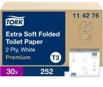 Tork extra weiches Einzelblatt-Toilettenpapier Wei&szlig; T3, Premium, 2-lagig, 30 &times; 2...