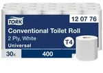 Tork Kleinrollen Toilettenpapier Wei&szlig; T4, Universal, 2-lagig, 30 &times; 400 Blatt, 12...
