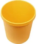 Helit Papierkorb mit Rand 30 L gelb