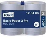 Tork Standard-Papierwischt&uuml;cher, Rolle Blau W1, Mehrzweck, 2 &times; 340 m, 128408