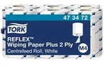 Tork Reflex Starke Mehrzweck Papierwischt&uuml;cher - wei&szlig; - M4 (1 Karton = 6 Rollen...