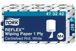 Tork Reflex Mehrzweck Papierwischt&uuml;cher - 1-lagig - wei&szlig; (1 Karton = 6...