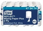 Tork ReflexTM Starke Mehrzweck-Papierwischt&uuml;cher Wei&szlig; M3, 9 &times; 200 Blatt,...