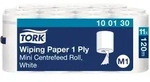 Tork Mehrzweck-Papierwischt&uuml;cher Mini Innenabrollung Wei&szlig; M1, 11 Rollen, 100130