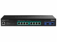 TRENDnet TPE3102WS, TRENDnet 10-Port 2,5G Web Smart PoE+ Switch w.10G SFP+ Slots