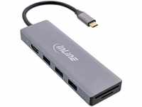 INLINE 33271O, InLine USB 3.2 Typ C Multi Hub (3x USB-A 5Gb/s + USB Typ-C (PD 100W),