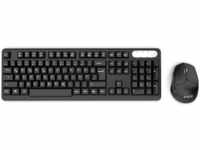 INCA Tastatur IWS-549U Wireless Set, Büro Design, Akku, SW retail