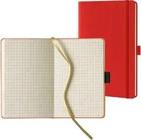 Lediberg Q25 25-757, Lediberg Notizbuch Tucson ca DIN A5 kariert, hellrot...