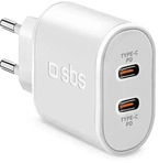 SBS TETRPD20CCW, SBS PD Reiselader 2x USB-C 20W