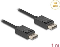 Delock 80491, Delock DisplayPort Kabel 16K 60 Hz 80 Gbps 1 m