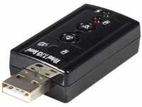 Manhattan 152341, Manhattan USB-A Sound Adapter, USB-A to 3.5mm Mic-in and Audio-Out