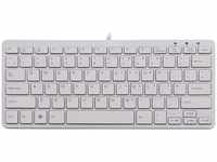 RGo RGOECUKW, RGo R-Go Compact Tastatur, QWERTY (UK), weiß, drahtgebundenen