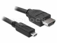 Delock 82664, Delock HDMI-Kabel mit Ethernet - HDMI männlich zu mikro HDMI männlich