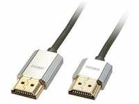 Lindy 41672, LINDY HDMI High Speed Kabel CROMO Slim Ethernet A/A 2m
