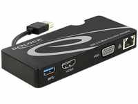 Delock 62461, DELOCK Adapter USB 3.0 zu HDMI + VGA + Gigabit LAN + USB 3.0