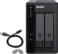 QNAP TR-002, QNAP TR002 2 Bay USB TypeC Direct Attached Storage with Hardware RAID
