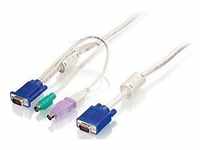 LevelOne ACC2101, LevelOne KVM Kabel ACC-2101 USB+PS/2 1,80m