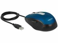 Delock 12621, DELOCK Optische 5-Tasten Maus USB Typ-A blau