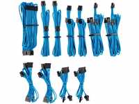 Corsair CP8920225, Corsair Premium Pro Sleeved Kabel-Set (Gen 4) - blau