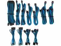 Corsair CP8920228, Corsair Premium Pro Sleeved Kabel-Set (Gen 4) - blau/schwarz