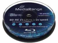 MEDIARANGE MR501, MEDIARANGE 10 x BD-RE - 25 GB 2x - Spindel